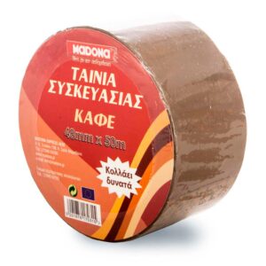 ΑΥΤΟΚΟΛΛΗΤΗ ΤΑΙΝΙΑΣ ΣΥΣΚΕΥΑΣΙΑΣ ΚΑΦΕ 48χ50 - Image 2